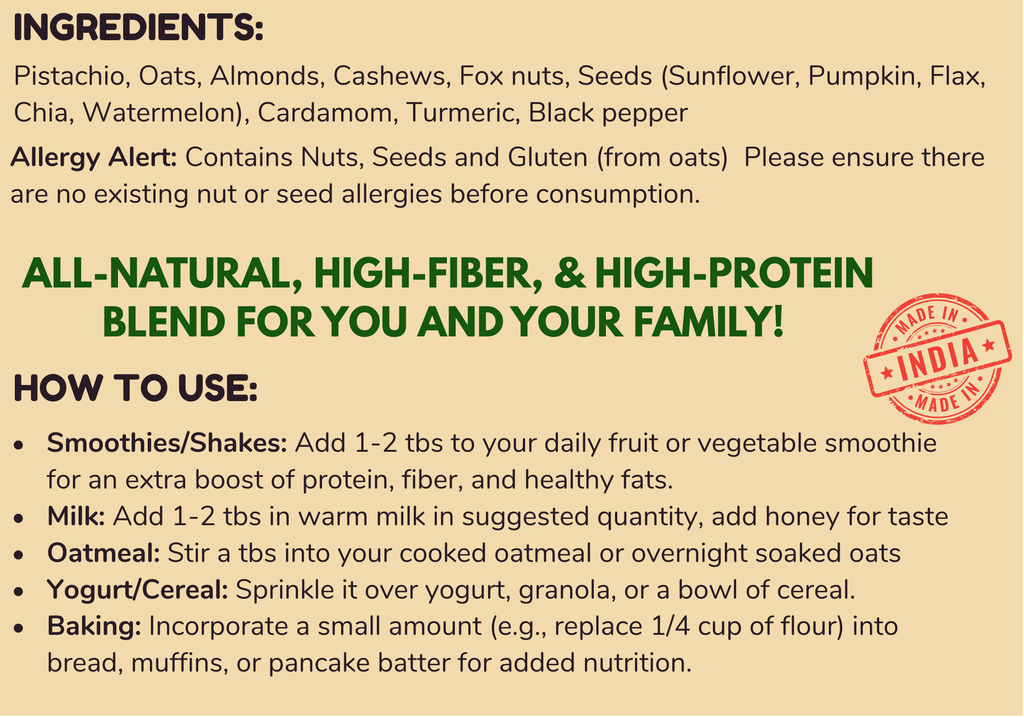 Seedlee Pista Thandai Nourish Blend